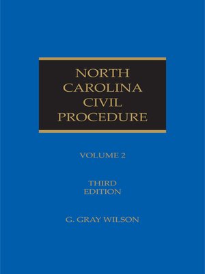 cover image of North Carolina Civil Procedure